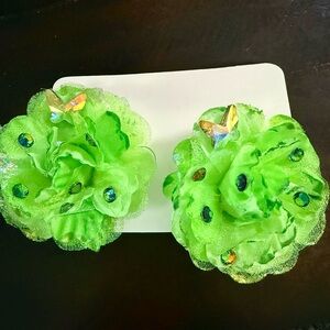 Cabbage Rose - Hair Clips